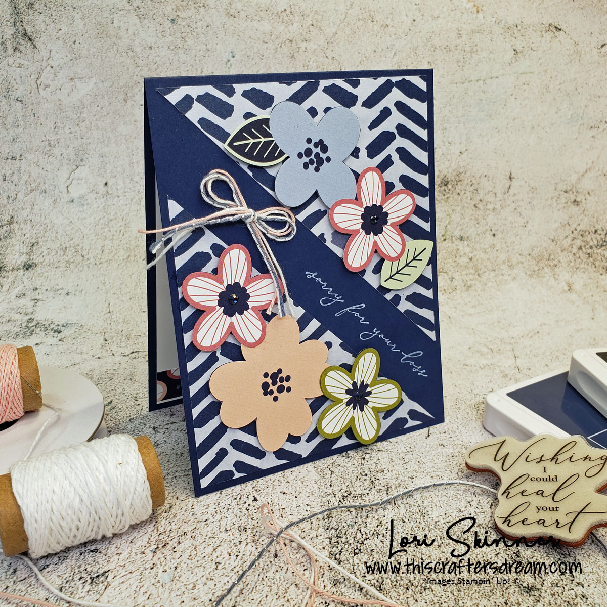 Heal Your Heart_Paper Blooms_Split Card_Lori Skinner_This Crafters Dream