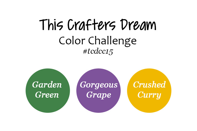 TCDCC15 - Color Challenge Swatches - Corner Bouquet Stamp Set - Stampin' UP!