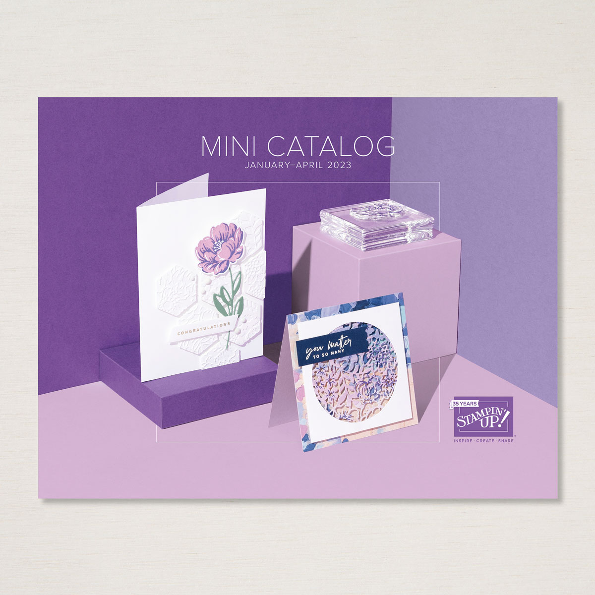 2023 January-May Mini Catalog, Stampin Up